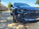 2019 Chevrolet Blazer LT in great condition with black exterior, view of front and side on a sunny day