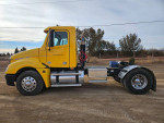 2008 Freightliner Columbia CL120 truck with new components and 716,000 chassis miles, parked outdoors
