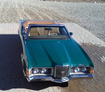 1972 Mercury Cougar XR7 Convertible in green with tan interior, showcasing a classic design and new seats.
