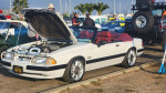 1998 Ford Mustang LX convertible with 53k miles, featuring a 5.0 engine and custom Eibach springs.