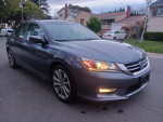 2014 Honda Accord EX in gray color parked on the street, showcasing its sporty design and new tires.