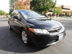2008 Honda Civic LX Sedan in black, well maintained with 123,000 miles, located in California.