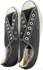 Vintage BLACK LABEL Converse All Star Chuck Taylor LOW Top Sz 6 MADE USA