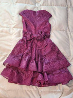 Short Formal Lace Plum Color Dress size 1