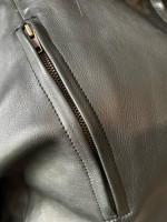 First Classic 5XL Black Armored Cordura Vented Motorcycle Jacket-Exc.