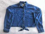 Vintage Wrangler Denim Jacket - Front Tie Top - Crop Top - Wms XL