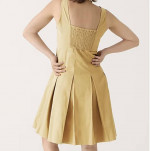 (NEW) (2 SIZES AVAILABLE) WOMEN’S J.CREW PLEATED A-LINE CHINO DRESS