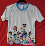 Designer Cristina Martinez Kids' Teens Graphic T shirt Planted Flowers