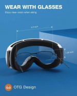 NEW ZIONOR X Ski Goggles OTG Snowboard Detachable Lens Adult Men Women