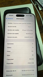 iphone 15 pro max  256gb