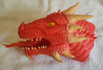 Schylling Fire-breathing RED Dragon Soft Stretchy Rubber Hand Puppet