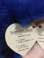 TY Beanie Buddies Peanut Elephant Large  14” Royal Blue  1998 NEW