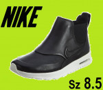 Nike Women boots genuine Leather Black Air Max THEA MID Casual Shoes