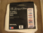 NEW 10 shelf Sweater Bag USA MADE Quilted top, Heavy duty