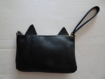 Purse Kitty - Clutch/Crossbody Bag - with Power Bank - Black - Adjusta