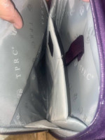 TPRC Purple Carry On Size 4 Wheel Spinner Luggage Travel Bag Suitcase