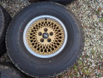 OEM Jeep Cherokee Comanche Gold Aluminum 15x7 wheels & tires
