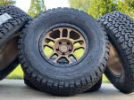 35” tires BFG 17” bronze Jeep Wrangler Gladiator rims 5x127 wheels A/T