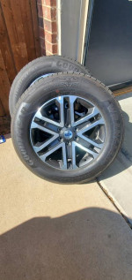 Set of 4 Ford F150 20 inch OEM wheels and tires